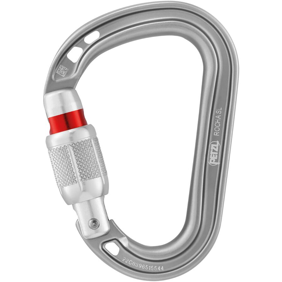 Backcountry Petzl Rocha Screw Lock Carabiner Light Gray