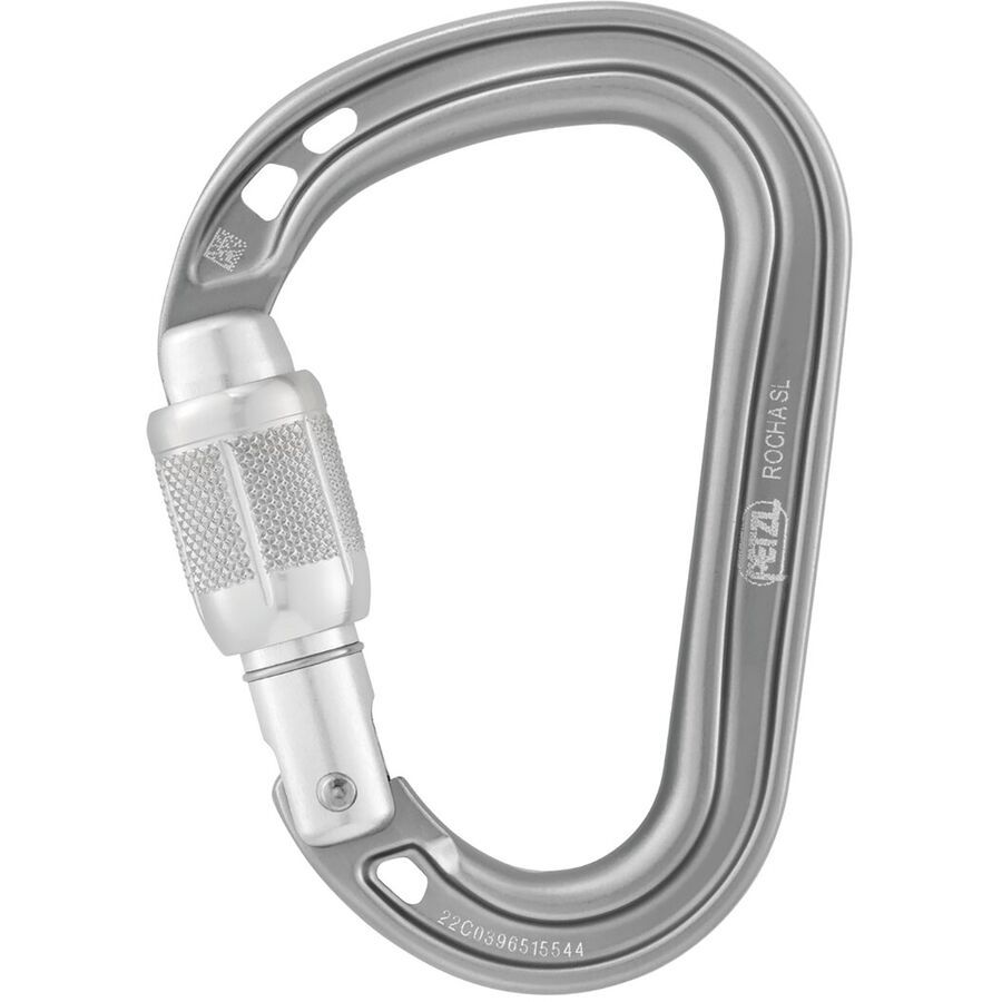 backcountry Petzl Rocha Screw Lock Carabiner Light Gray