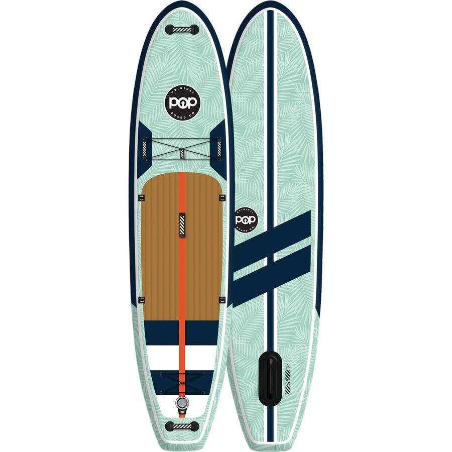 backcountry POP Board Co. Yacht Hopper Inflatable Stand-Up Paddleboard Mint/Teak/Blue