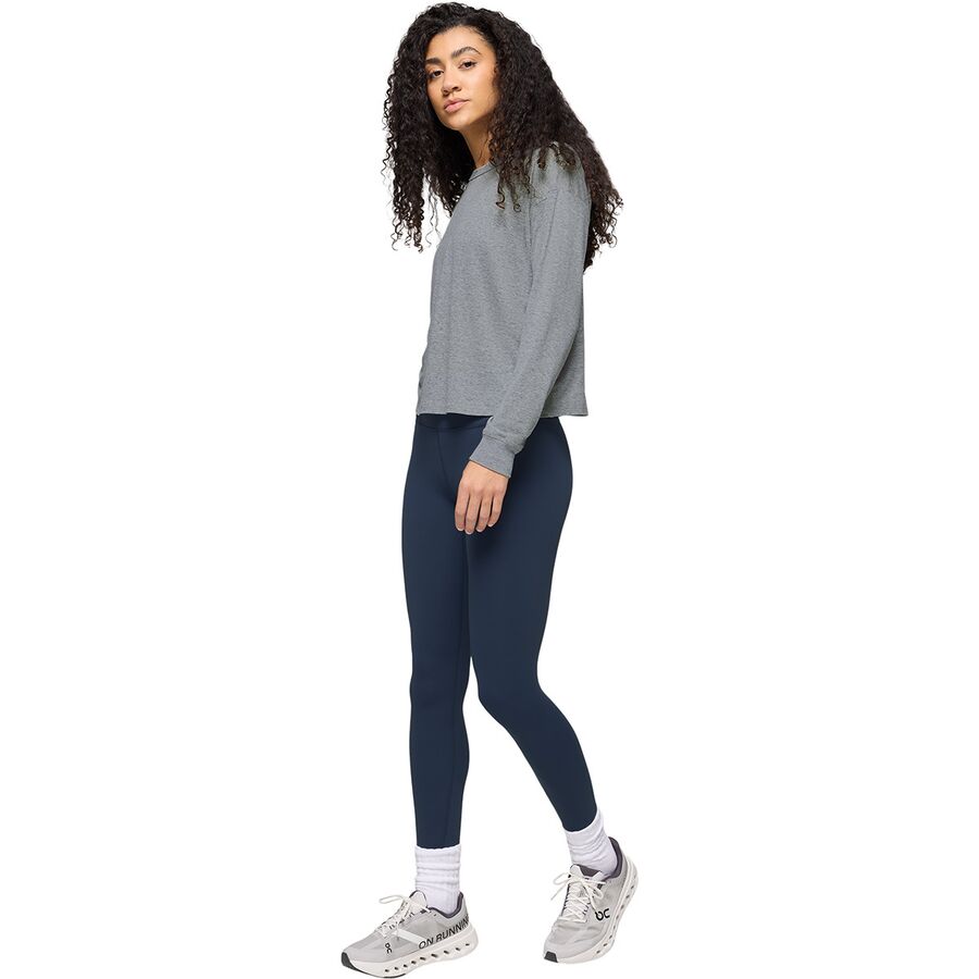 Backcountry PrAna Cozy Up Long-Sleeve Crew - Women's Heather Grey