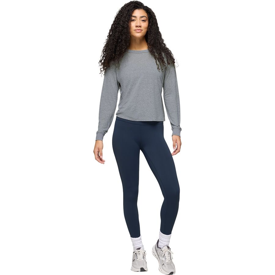 Backcountry PrAna Cozy Up Long-Sleeve Crew - Women's Heather Grey