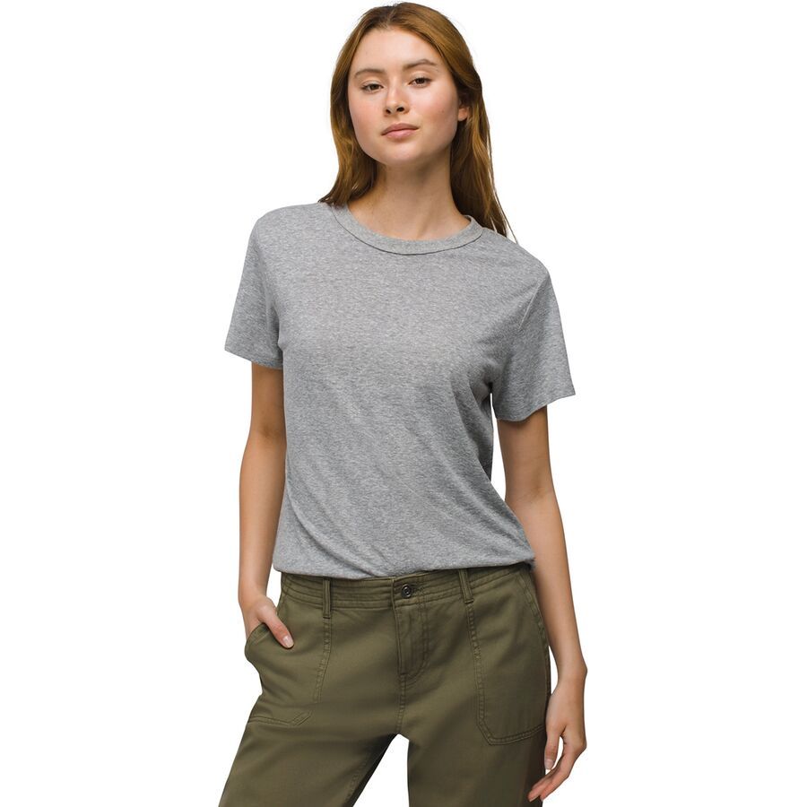 backcountry prAna Cozy Up Short-Sleeve T-Shirt - Women's Heather Grey