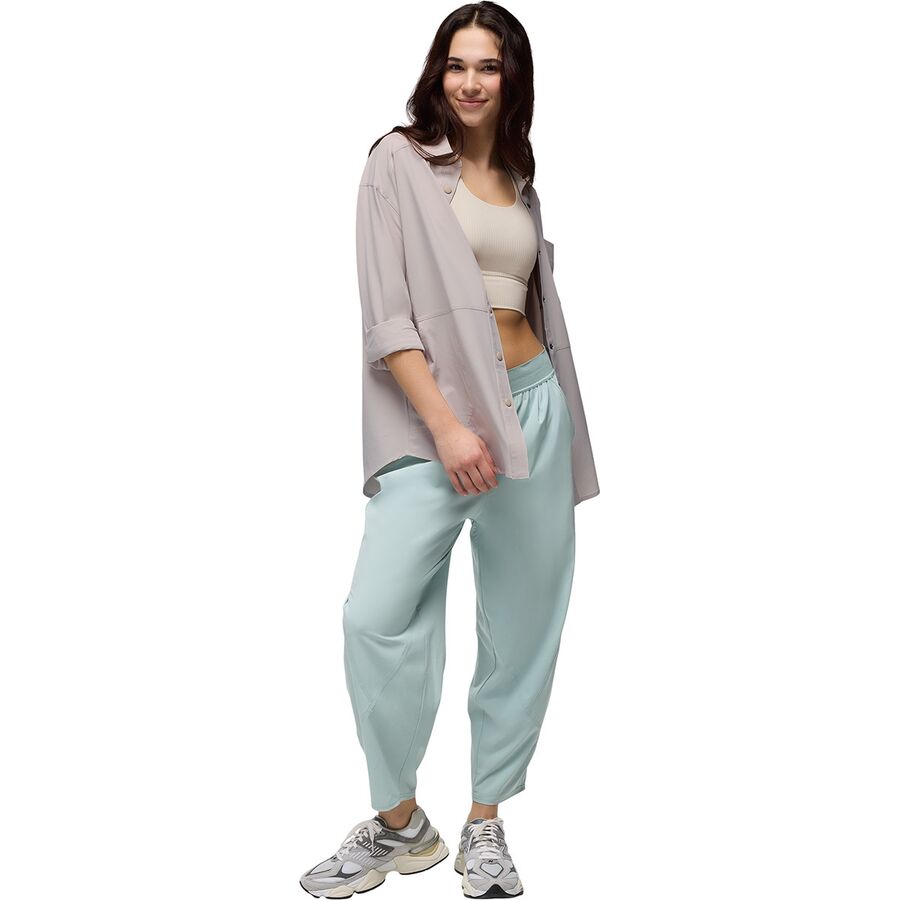 Backcountry PrAna Railay Oversized Button Down Shirt - Women's Almond