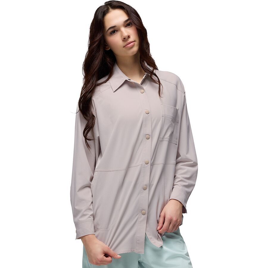 backcountry prAna Railay Oversized Button Down Shirt - Women's Almond