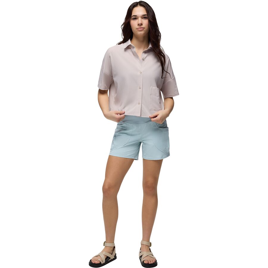 Backcountry PrAna Railay Short-Sleeve Button Down Shirt - Women's Almond