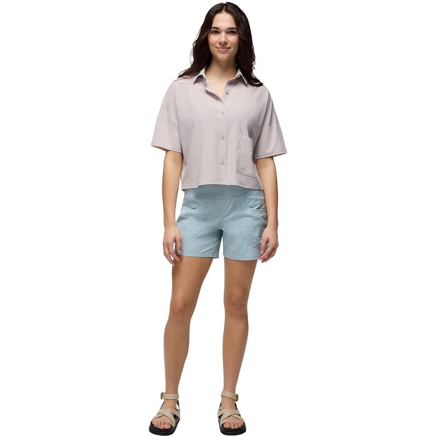 Backcountry PrAna Railay Short-Sleeve Button Down Shirt - Women's Almond