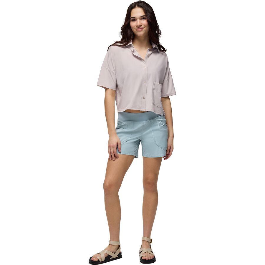 Backcountry PrAna Railay Short-Sleeve Button Down Shirt - Women's Almond