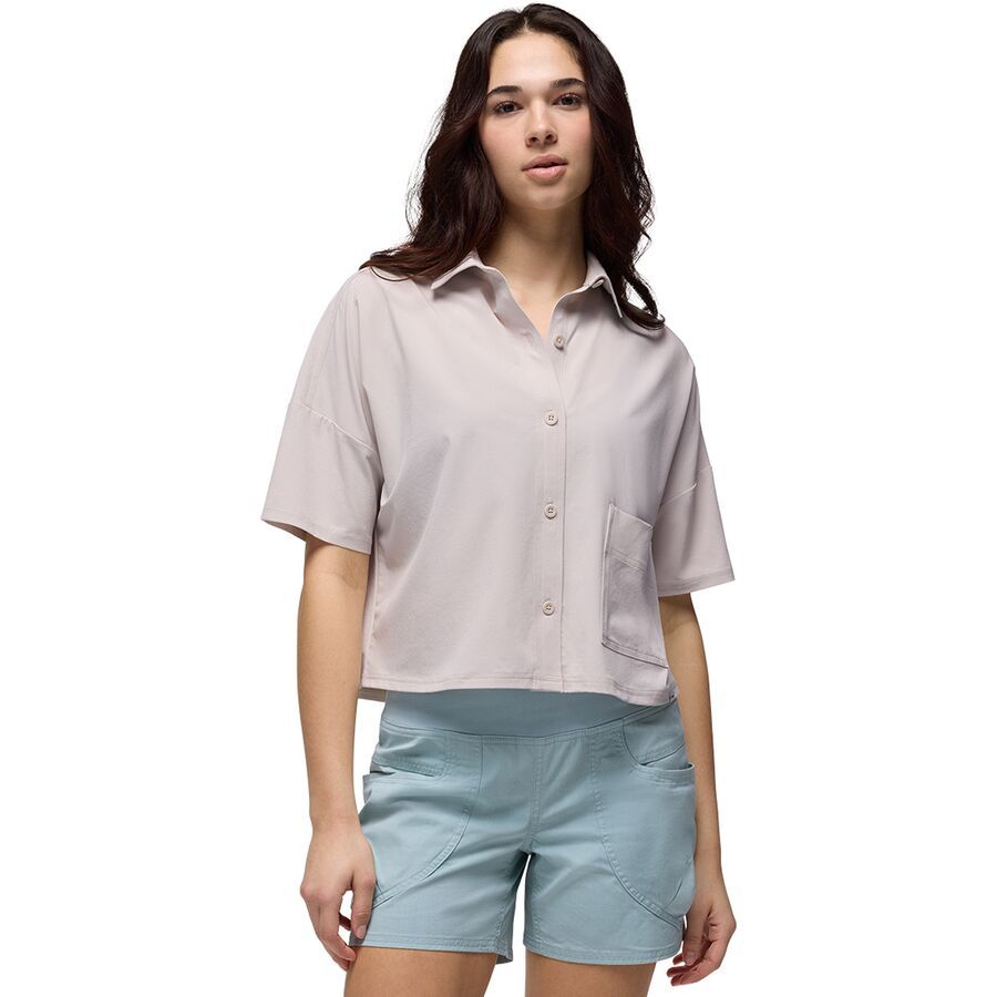 backcountry prAna Railay Short-Sleeve Button Down Shirt - Women's Almond