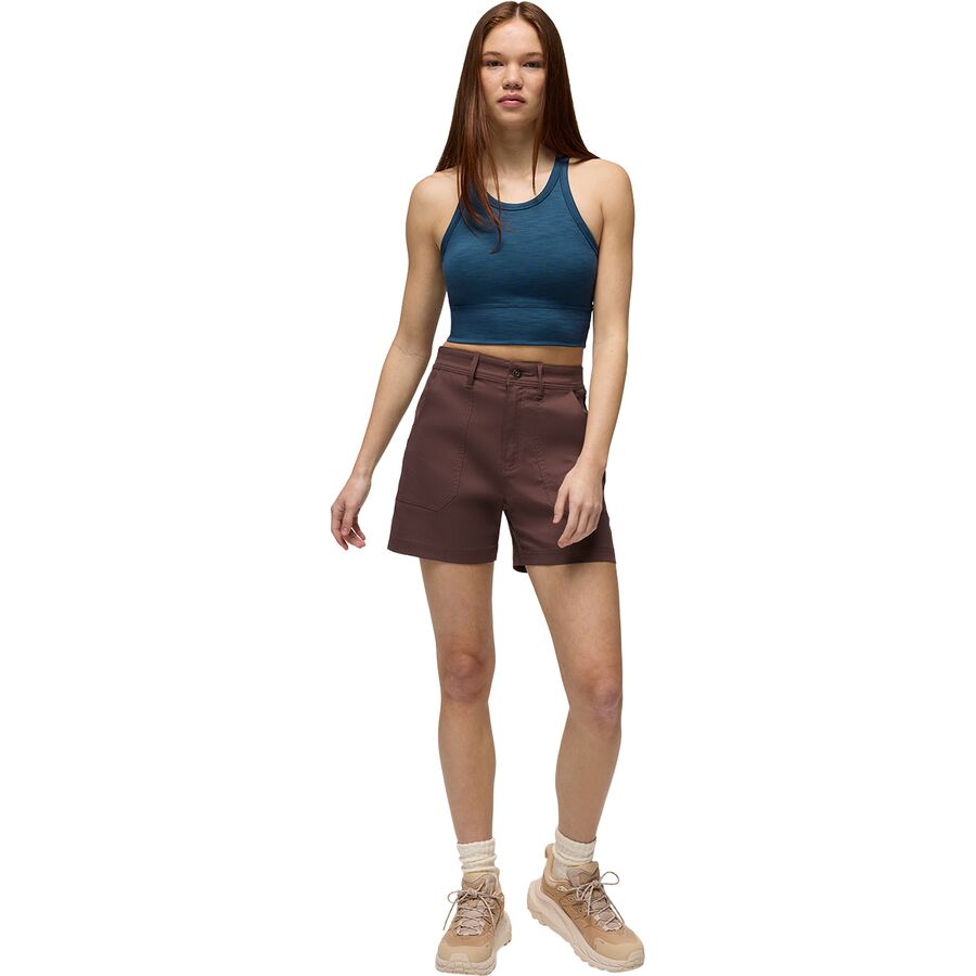 Backcountry PrAna Stretch Zion 3in Cargo Short - Women's Mocha
