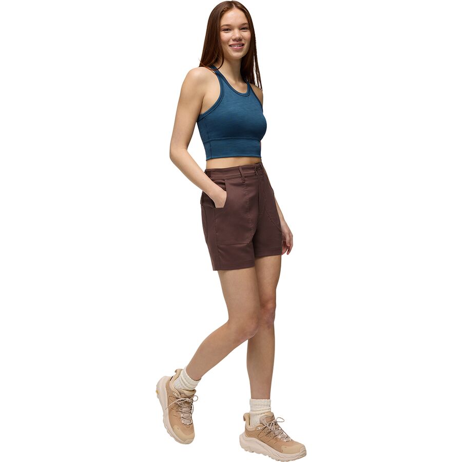 Backcountry PrAna Stretch Zion 3in Cargo Short - Women's Mocha