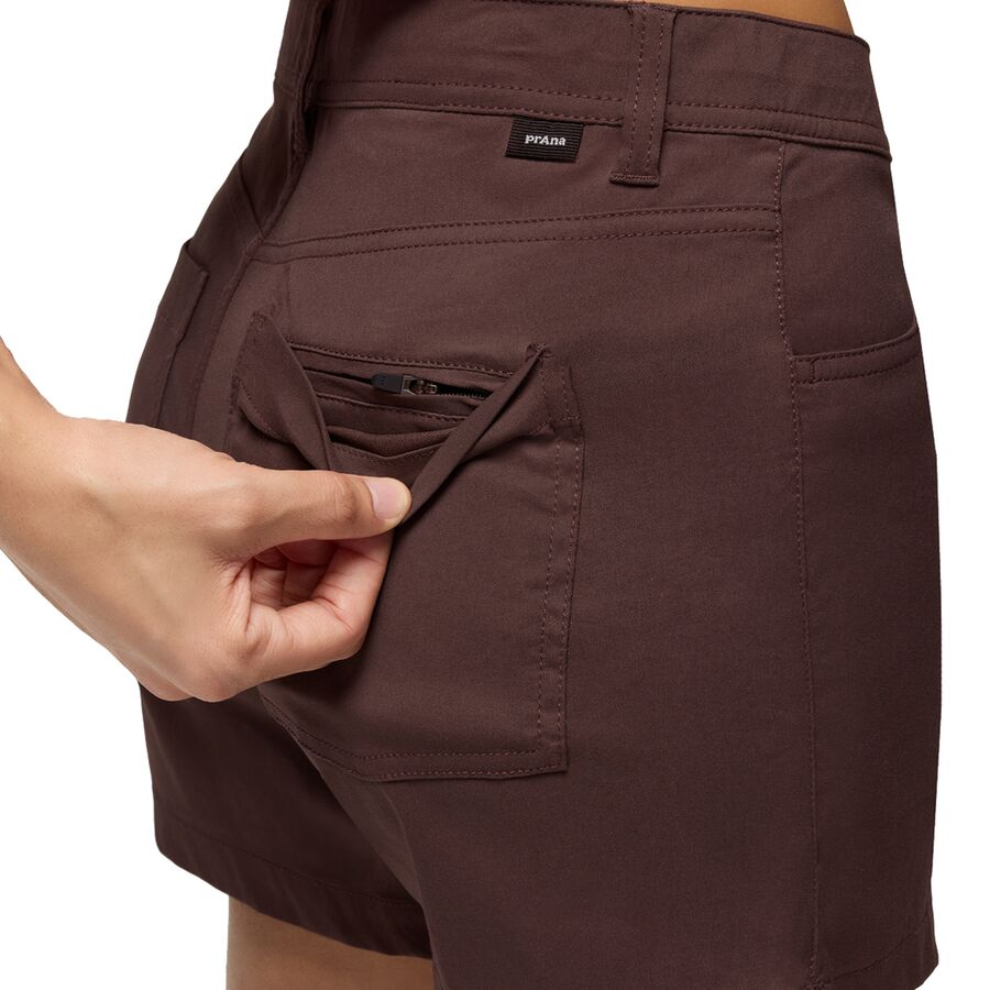 Backcountry PrAna Stretch Zion Halle 5in Short - Women's Mocha