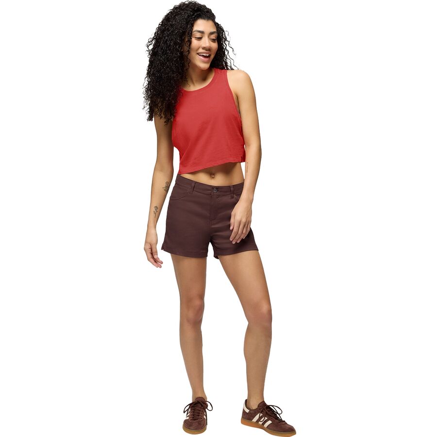 Backcountry PrAna Stretch Zion Halle 5in Short - Women's Mocha