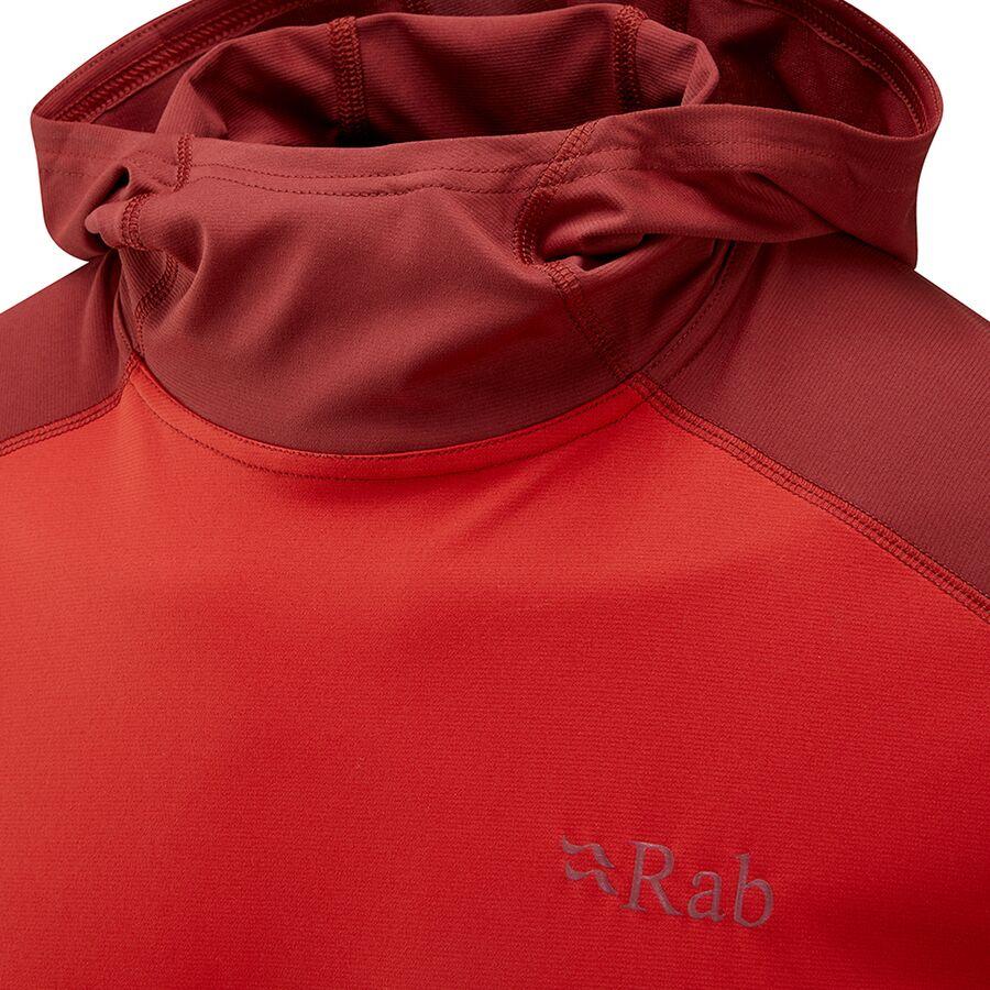 Backcountry Rab Force Hooded Shirt - Men's Ascent Red/Oxblood Red