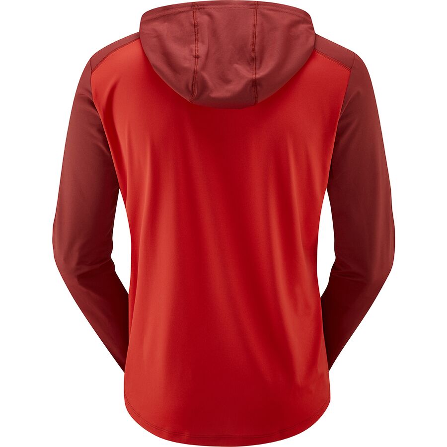 Backcountry Rab Force Hooded Shirt - Men's Ascent Red/Oxblood Red