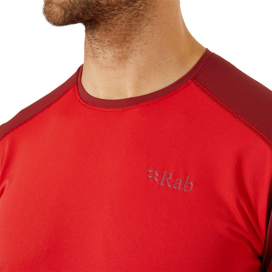 Backcountry Rab Force Short-Sleeve T-Shirt - Men's Ascent Red/Oxblood Red
