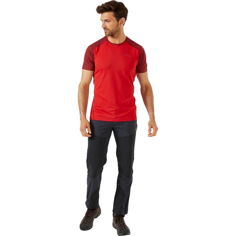 Backcountry Rab Force Short-Sleeve T-Shirt - Men's Ascent Red/Oxblood Red