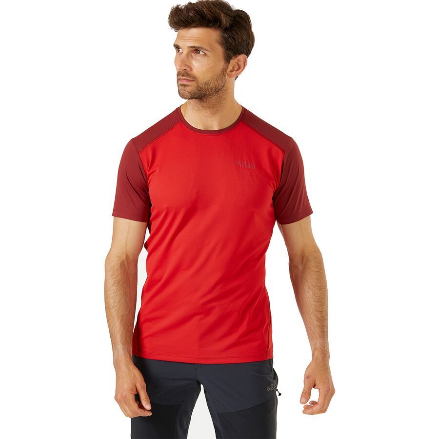 backcountry Rab Force Short-Sleeve T-Shirt - Men's Ascent Red/Oxblood Red