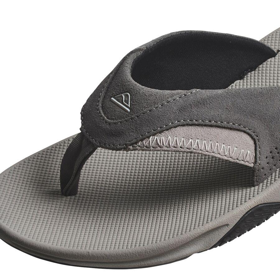 Backcountry Reef Fanning Flip Flop - Men's Grey Suede