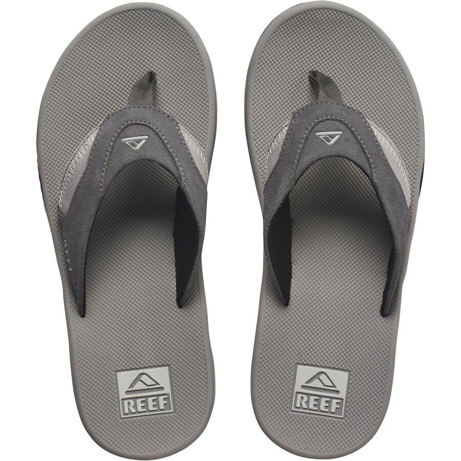 Backcountry Reef Fanning Flip Flop - Men's Grey Suede