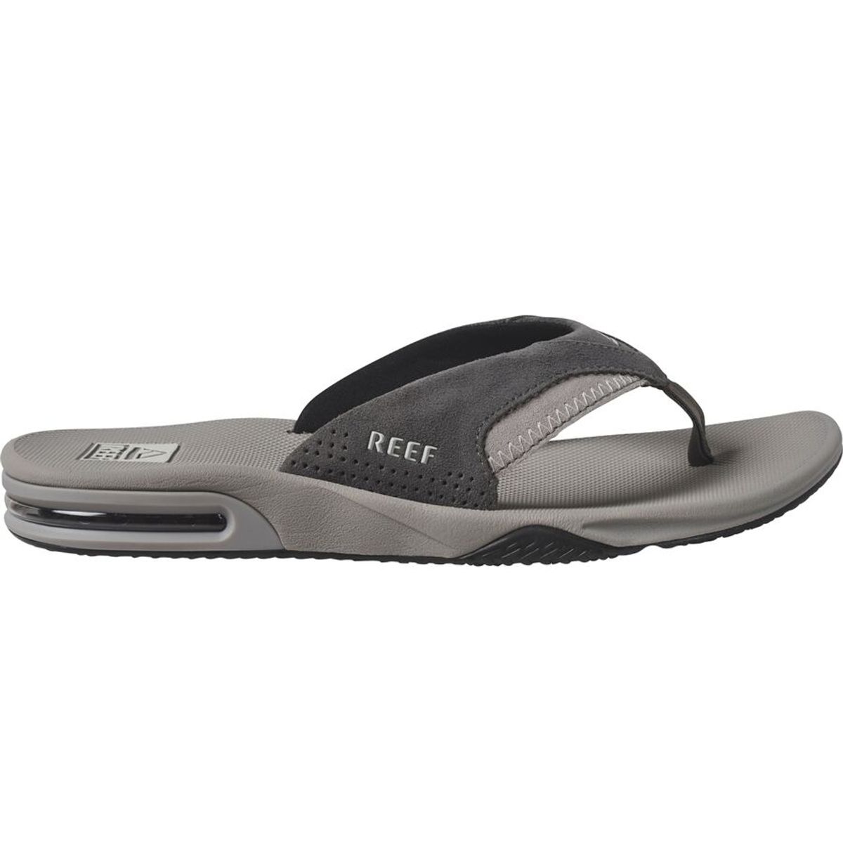 backcountry Reef Fanning Flip Flop - Men's Grey Suede