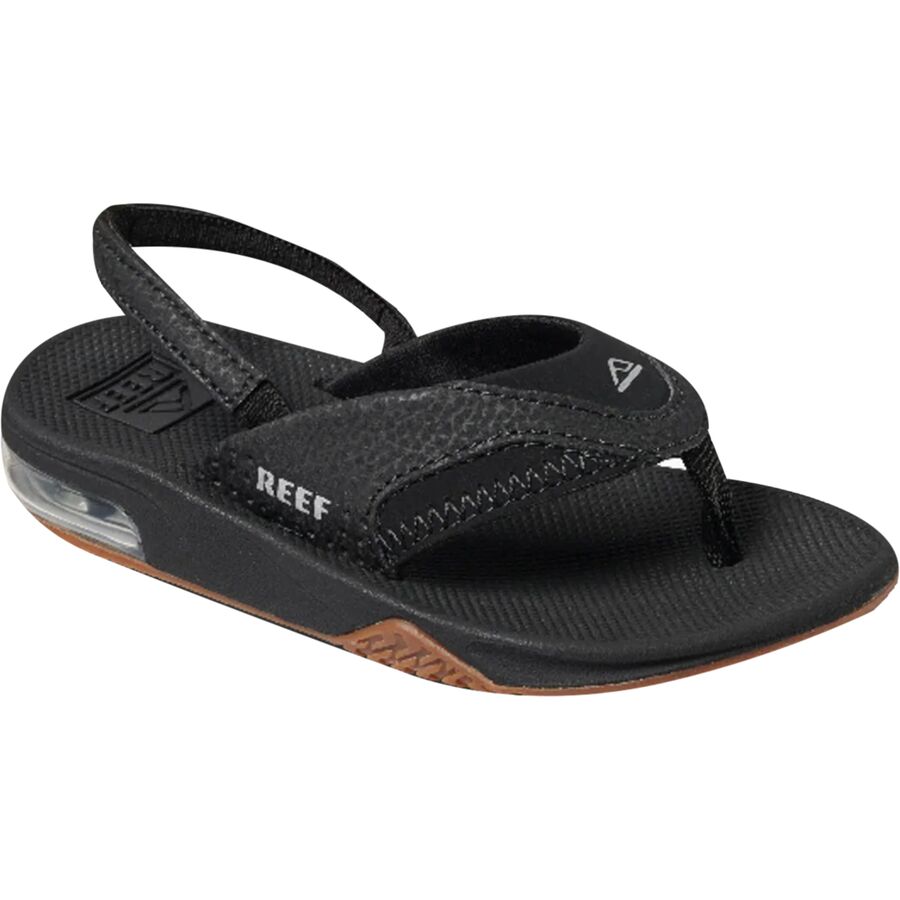 Backcountry Reef Fanning Sandal - Toddler Boys' Black/Silver