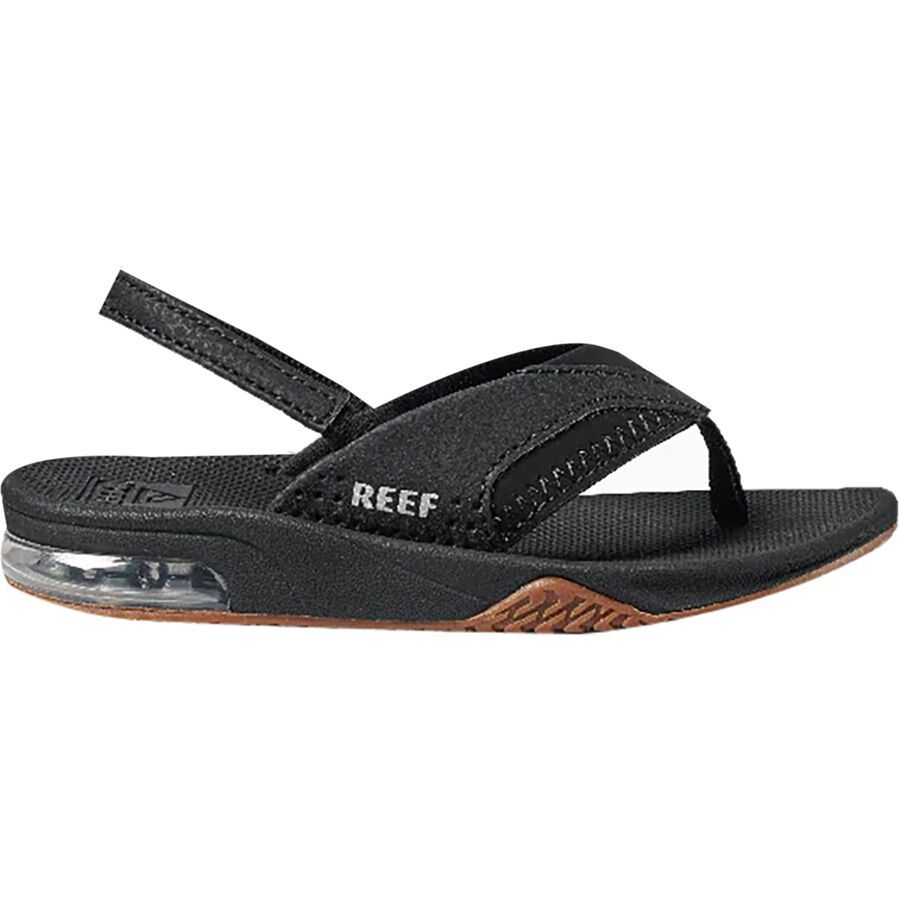 backcountry Reef Fanning Sandal - Toddler Boys' Black/Silver