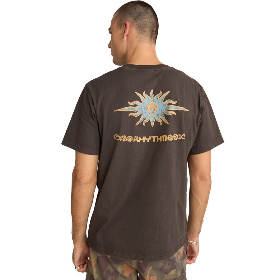 backcountry Rhythm Flame Printed Vintage Short-Sleeve T-Shirt - Men's Black