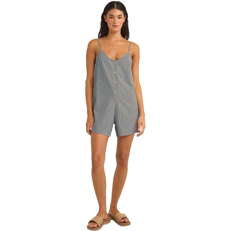 backcountry Rhythm Valley Stripe Adjustable Romper - Women's Ivy