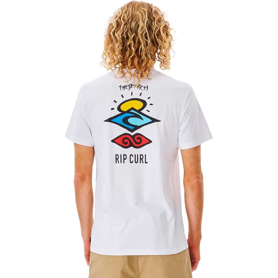 backcountry Rip Curl Search Icon Short-Sleeve T-Shirt - Men's White