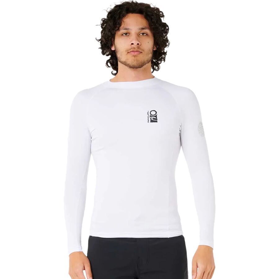 backcountry Rip Curl Search UPF 50 Long-Sleeve Rashguard - Men's White