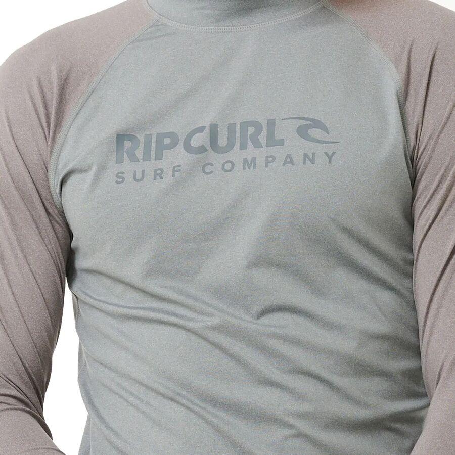 Backcountry Rip Curl Shock UPF 50 Long-Sleeve Rashguard - Men's Light Grey Marle