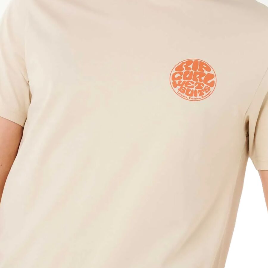 Backcountry Rip Curl Wettie Icon Short-Sleeve T-Shirt - Men's Vintage White
