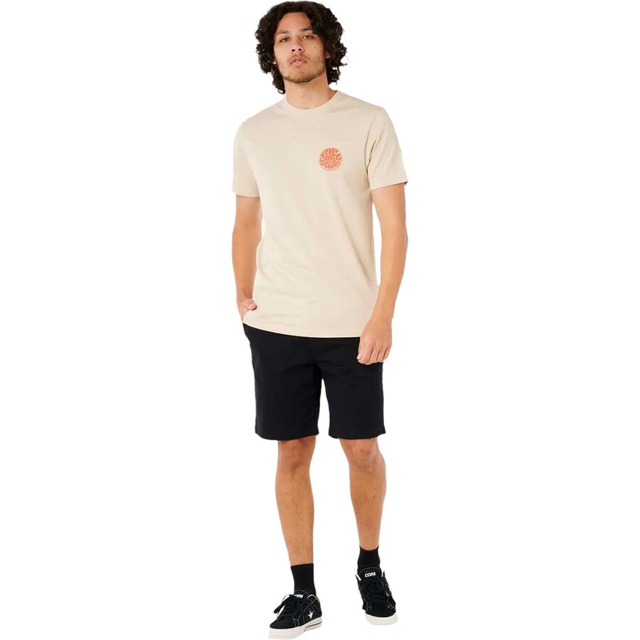 Backcountry Rip Curl Wettie Icon Short-Sleeve T-Shirt - Men's Vintage White
