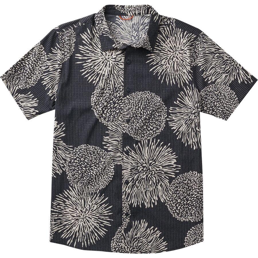 backcountry Roark Bless Up Short-Sleeve Shirt - Men's Black Floral