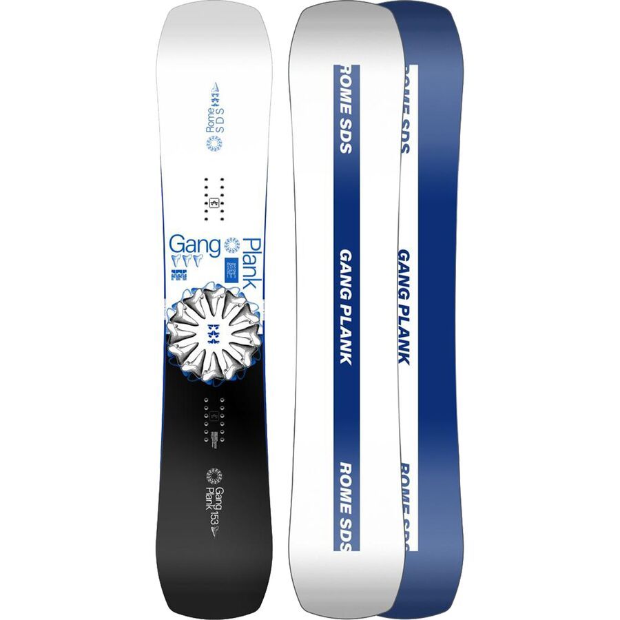 backcountry Rome Gang Plank Snowboard - 2024 Black/White