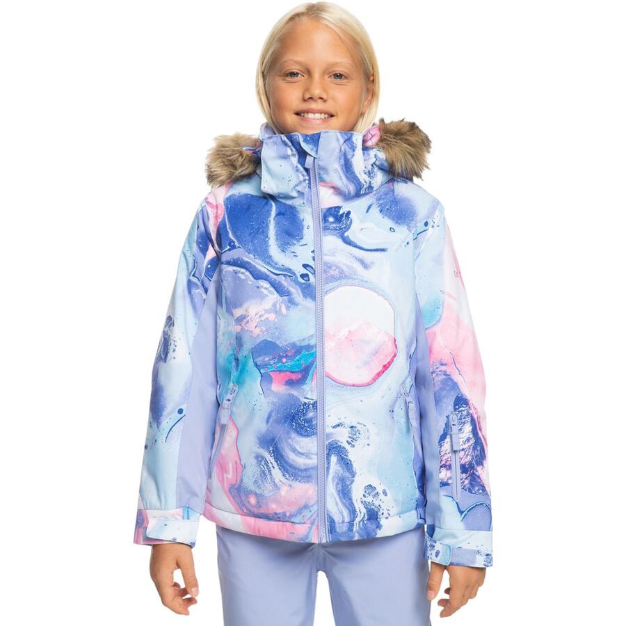 backcountry Roxy American Pie Jacket - Girls 2024 Azure Blue Landscape