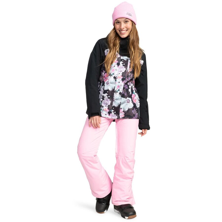 Backcountry Roxy Jetty 3N1 Snow Jacket - Women's True Black/Blurry Flower