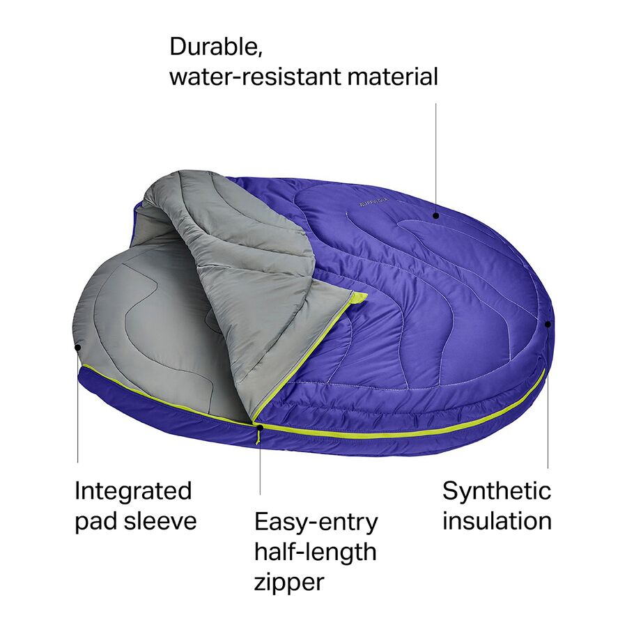 Backcountry Ruffwear Highlands Dog Sleeping Bag Huckleberry Blue