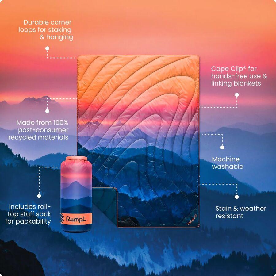 Backcountry Rumpl National Park Original Puffy 1-Person Blanket Alpenglow