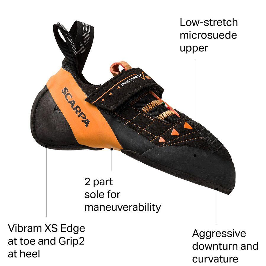 Backcountry Scarpa Instinct VS Climbing Shoe - Men's Black/Orange