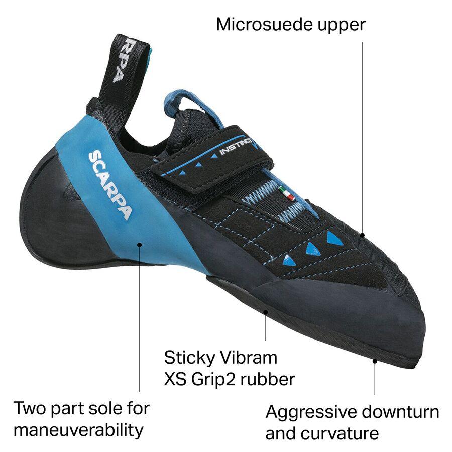 Backcountry Scarpa Instinct VSR Climbing Shoe Black/Azure