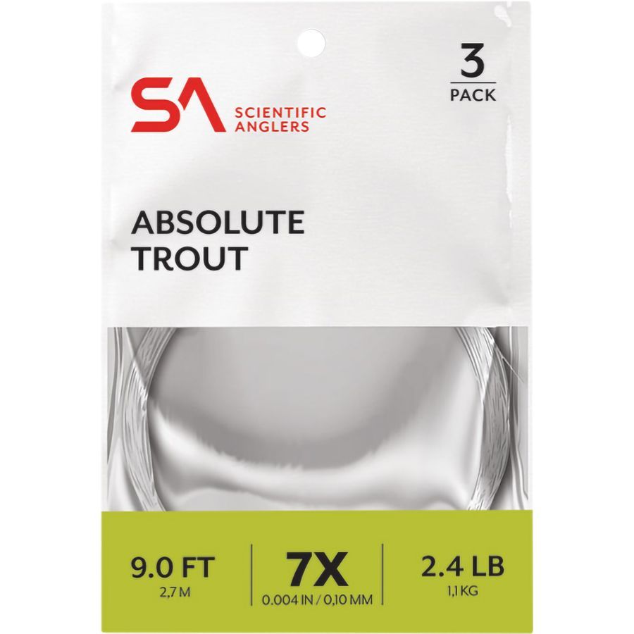 backcountry Scientific Anglers Absolute Trout - 9' - 3 Pack Clear