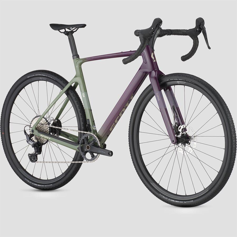 Backcountry Scott Addict Gravel 40 Gravel Bike Olive Green/Blackberry Purple