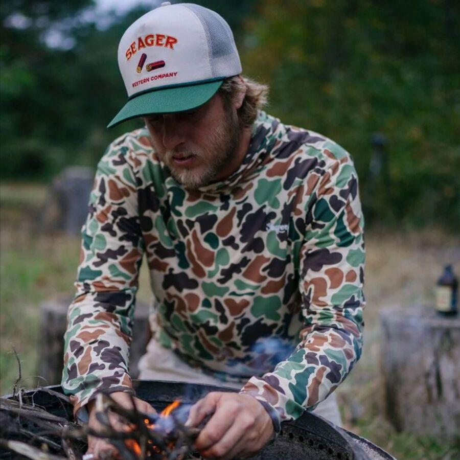 Backcountry Seager Co. Gone Huntin' Snapback Cream/Green