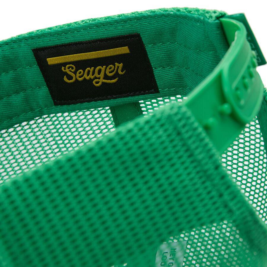 Backcountry Seager Co. Good Luck All Mesh Snapback Hat Green