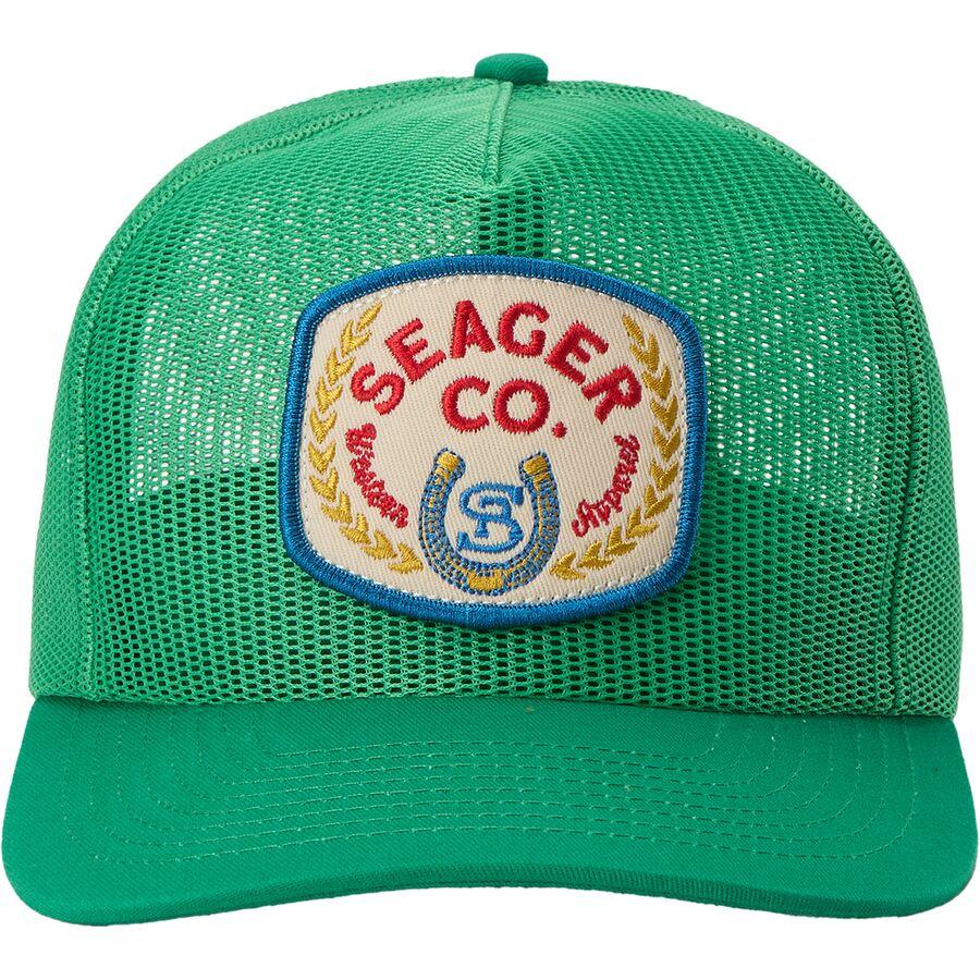 Backcountry Seager Co. Good Luck All Mesh Snapback Hat Green