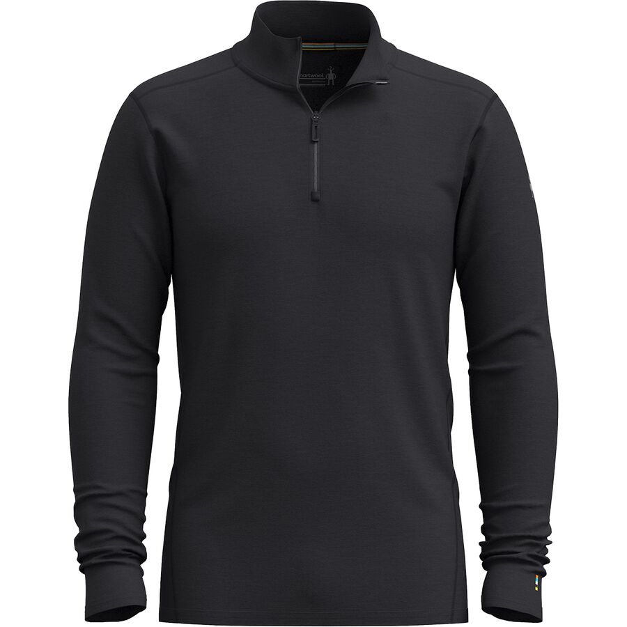 Backcountry Smartwool Classic All-Season Merino 1/4-Zip Baselayer Top - Men's Black