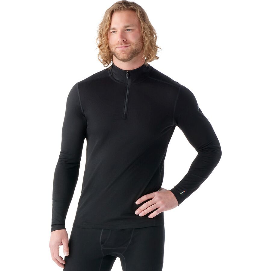 backcountry Smartwool Classic All-Season Merino 1/4-Zip Baselayer Top - Men's Black