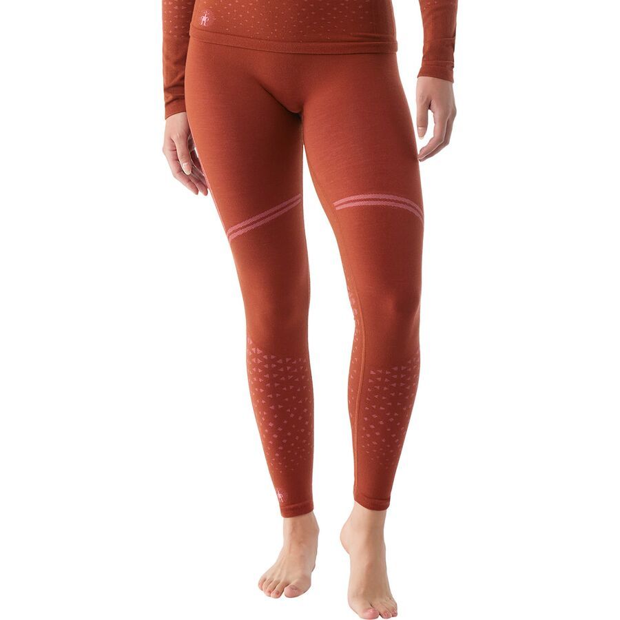 backcountry Smartwool Intraknit Active Base Layer Bottom - Women's Pecan Brown/Guava Pink
