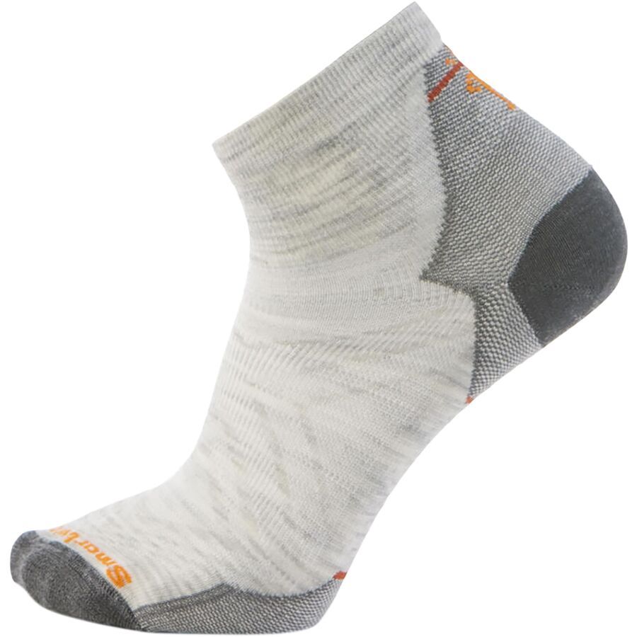 backcountry Smartwool Run Zero Cushion Ankle Sock Ash